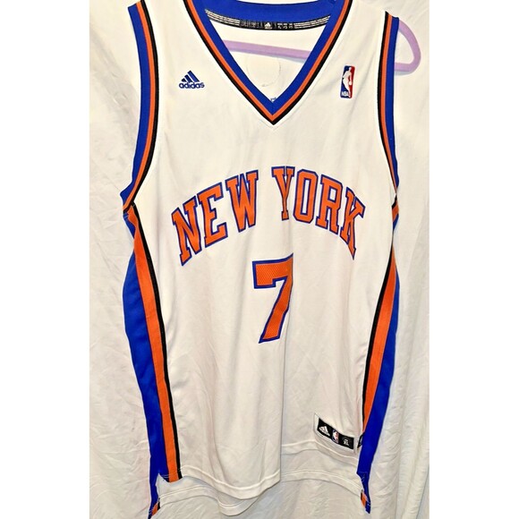 Carmelo Anthony New York Knicks NBA Jersey Men XL Adidas Sewn Melo Home White #7 - Picture 1 of 14